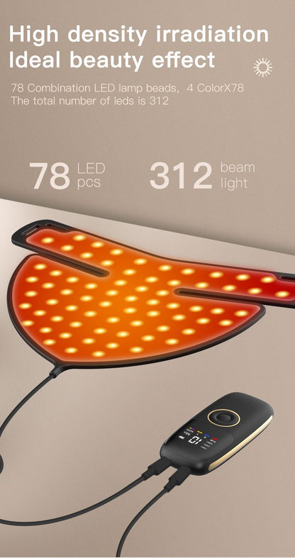 LED Light Therapy Mask For Face, Neck & Chest